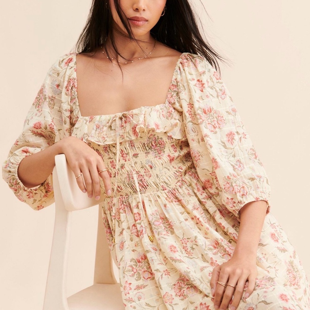 Free People Oasis Printed Midi Dress